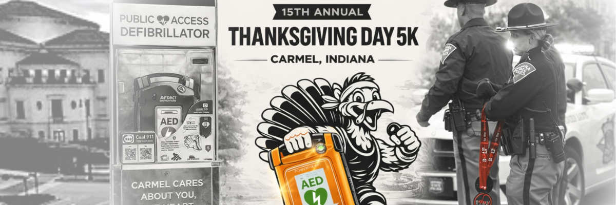 Bolt for the Heart - Thanksgiving Day 5K banner