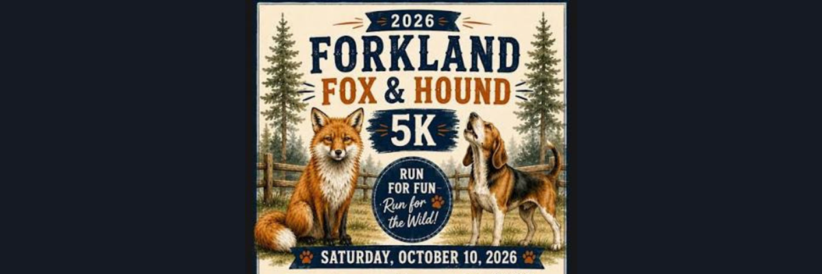 Forkland Festival Fox and Hound 5K banner