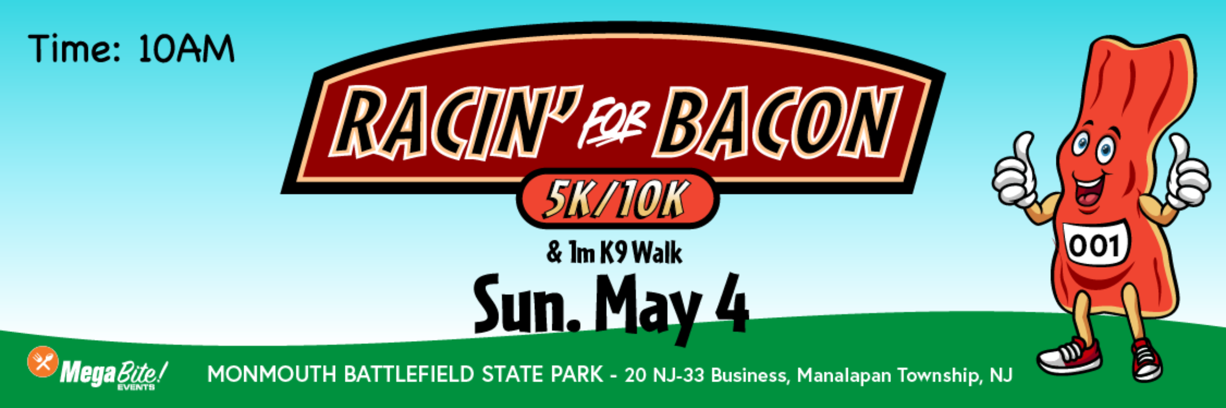 Racin' for Bacon 5k/10k & 1 Mile K9 Walk