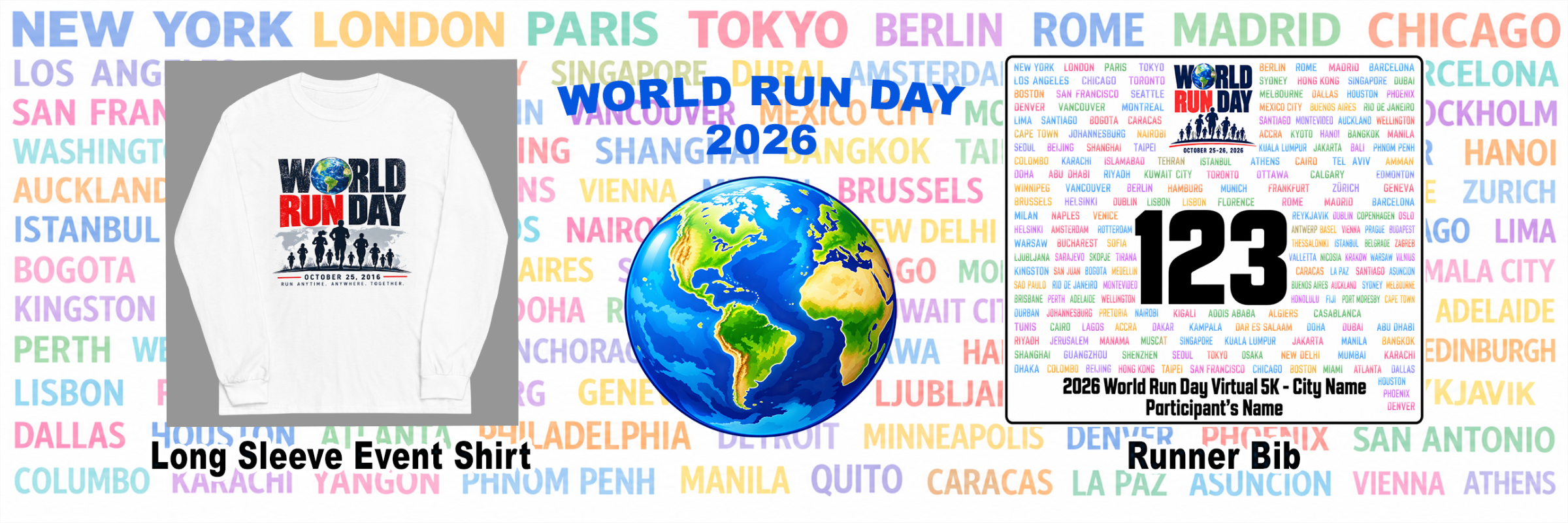 2026 World Run Day Virtual 5K - Long Beach