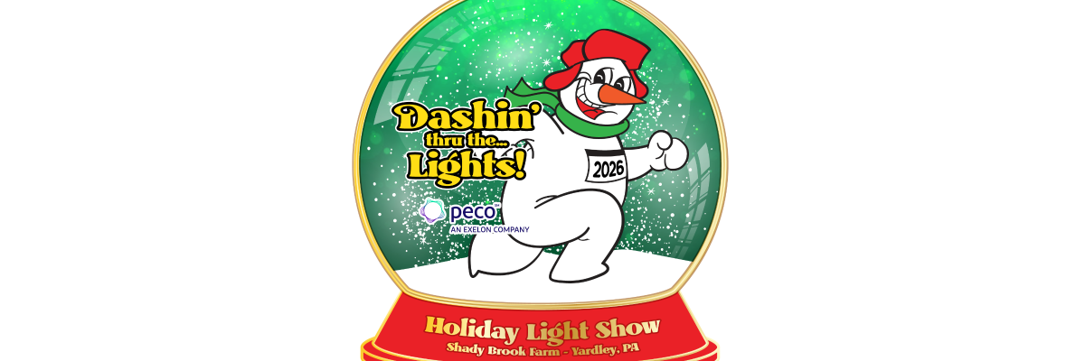 Dashin' thru the .... Lights! 2 Mile Run banner