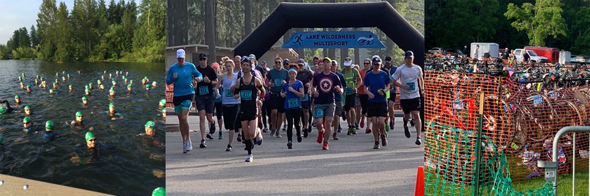 Lake Wilderness Triathlon and Run banner