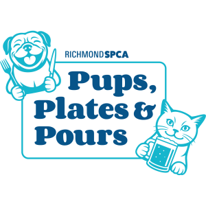 Pups, Plates and Pours Donation Logo