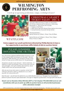 Christmas Cabaret Heavy Hors d'Oeurves and Show Donation Logo