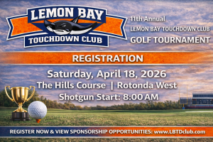 Lemon Bay High School Touchdown Club Annual Golf Tournament Donation Logo