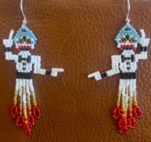 Zozobra Seed Beaded Earrings