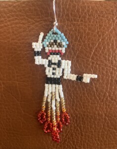 Zozobra Seed Beaded Earrings