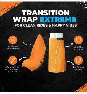 KIRG Orange Mud Transition Wrap Waterproof Seat Cover and Changing Towel, will be embroidered with KIRG logo