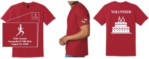 Annapolis 10 Mile Run volunteer shirt - 2025