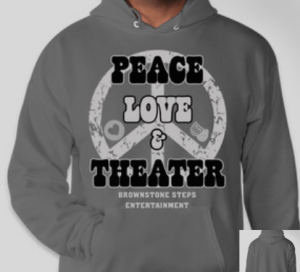 Peace Love Theater LS Hoody - grey