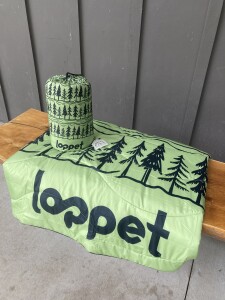 Loppet Custom Stuff Sack Puffy Blanket- Trees