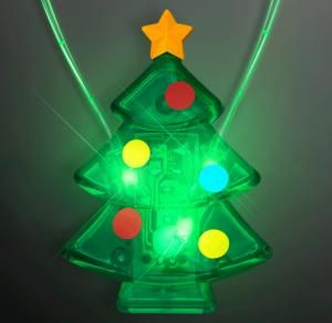 Glow Christmas Tree Necklace
