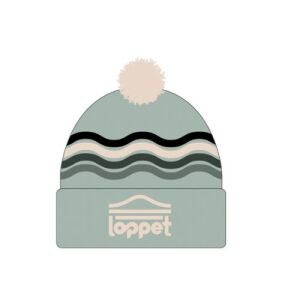 Loppet Pom Beanie- Wavy Pattern