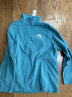 Lands End Teal Fleece