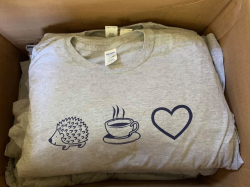 Hedgehog Coffee Love Long Sleeve Shirt