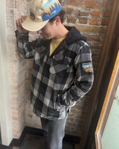 BURNSIDE QUILTED FLANNEL HOODED JACKET