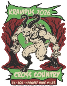 The Krampus Cross Country 5K, 10K, or Naughty Nine Miler (LIVE or VIRTUAL)! logo