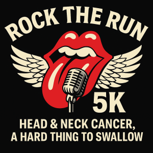 Rock the Run 5K and 2-Miler, For Head and Neck Cancer logo