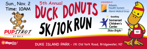 5th ANNUAL DUCK DONUT 5K/10K and NEW 2K Pup Strut- Sponsored by Atlantic Health home