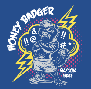 The Honey Badger Half (& 10K/5K) logo