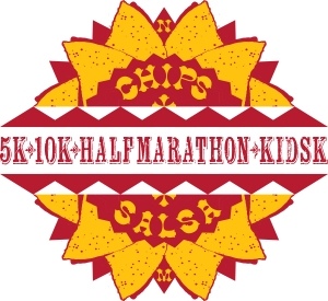 NM CHIPS AND SALSA HALF MARATHON + 10K, 5K RUN OR WALK AND KIDS K logo