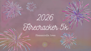 Pleasantville Firecracker Sunset Run logo