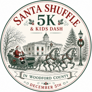 Woodford County Santa Shuffle 5K & Kids Elf Dash logo