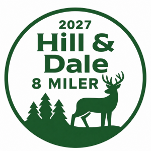 48th Annual Hill & Dale 8 Miler logo