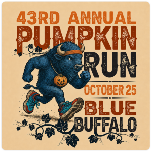 Joplin RoadRunners' 43rd Annual Pumpkin Run logo