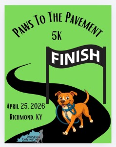Paws to The Pavement 5K logo