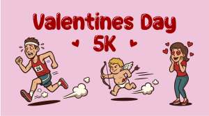 Valentine's Day 5k logo