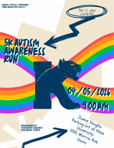 Kean University event, Run On Kindness, A World Autism Day Fundraiser event home