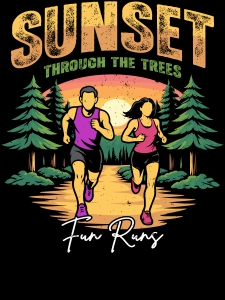 Sunset Through the Trees Fun Runs