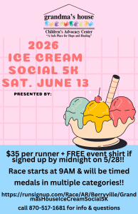 Grandma's House Ice Cream Social 5K logo