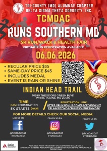 TCMDAC Runs Southern MD 5K logo