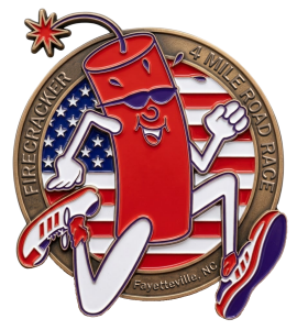 Firecracker 4 Miler and 1 Mile Fun Run logo