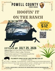 Hoofin' it on the Ranch logo