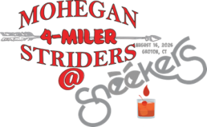 Mohegan Striders 4-Miler at Sneekers logo