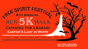 Chasing the Legend; Easton's Lady in White 5K Run/Walk home