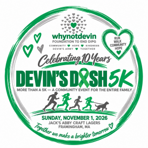 10th Anniversary Devin’s Dash 5K Family Event homepage