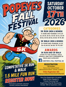 Popeye's Fall Festival 5K logo