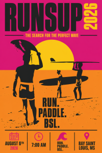 Bay Saint Louis Run+SUP logo