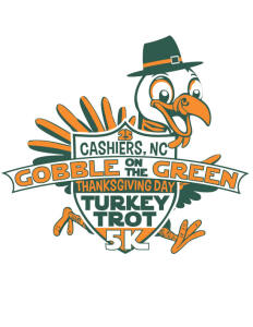 Gobble on the Green 5K logo