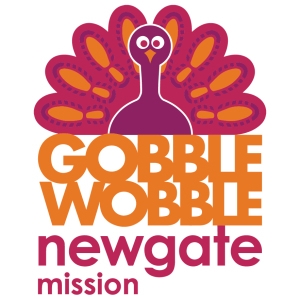 Newgate Mission Gobble Wobble 2025 logo