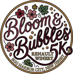 Bloom and Bubbles 5k @ Renault Winery logo