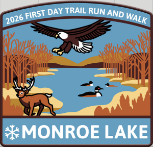 First Day Trail Run and Walk at Monroe Lake logo
