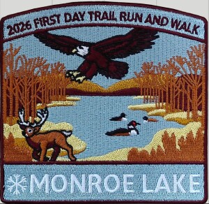 First Day Trail Run and Walk at Monroe Lake logo