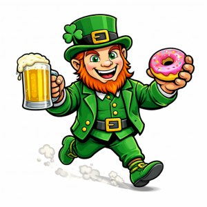 Run Amok Dick's and Dounuts Kick off 5K logo