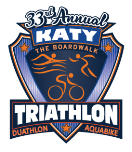 33rd Annual Rotary Club of Katy Triathlon at the Katy Boardwalk logo