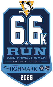 2026 Pittsburgh Penguins 6.6K Run and Family Walk presented by Highmark logo
